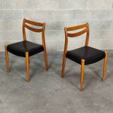 Pair of Scandinavian style chairs 1970