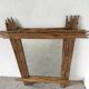 Pair of large vintage bamboo mirrors, 1970s