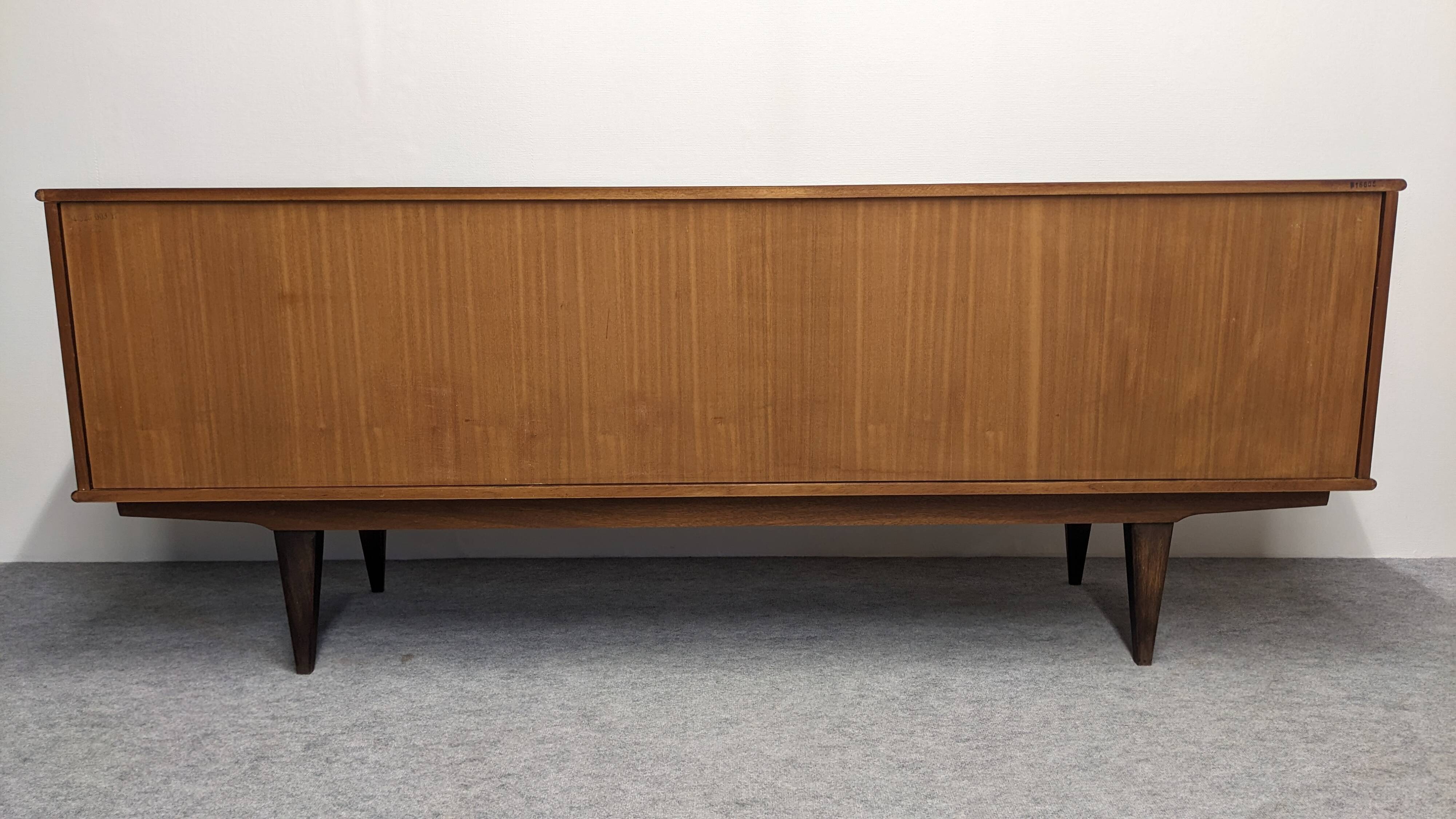 Scandinavian sideboard in Rio rosewood, 1950s-1960s