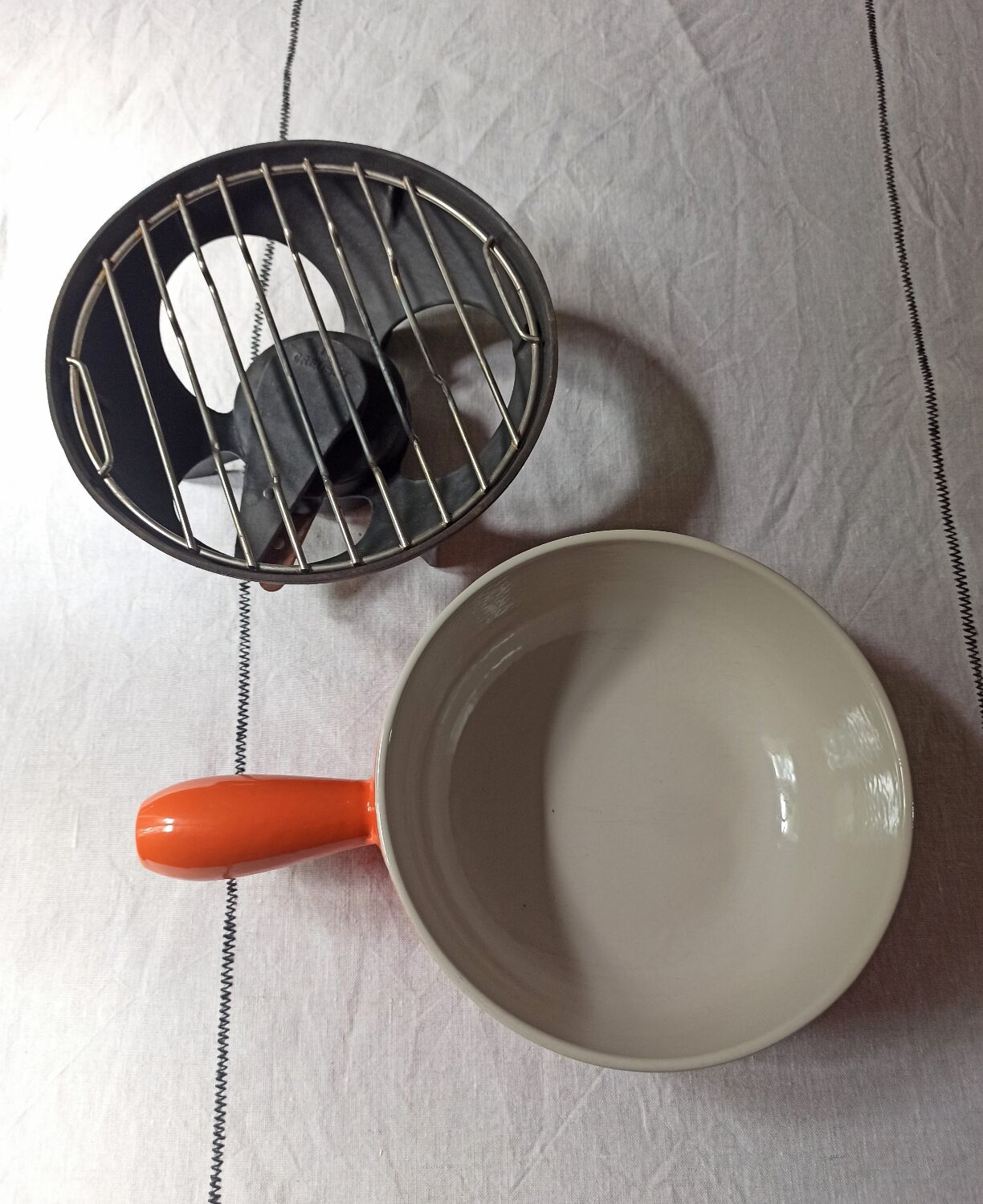 Caquelon à fondue vintage Le Creuset