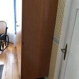 Vintage wardrobe veneer blond oak varnished