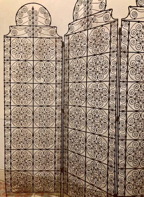 Wrought iron screen