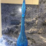 Carafe bleue d'Empoli vintage