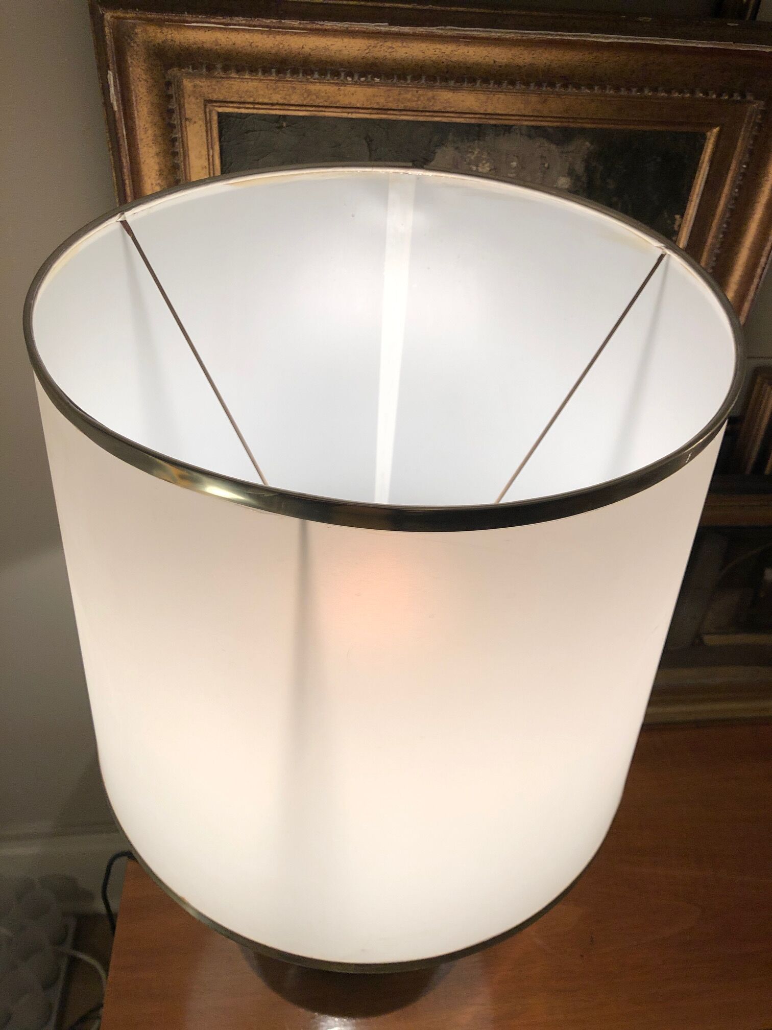 Brushed aluminum lamp 1970