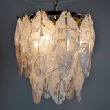 Mazzega chandelier in Murano lila glass, Italy, 1970