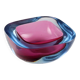 Vintage bowl from the 1960s made of coloured Murano glass, Italy.