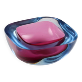 Bol vintage des années 1960 en verre de Murano coloré, Italie
