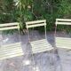 3 chaises pliantes de jardin