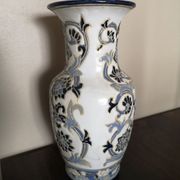 Vase balustre en céramique émaillée fin 19ème siècle