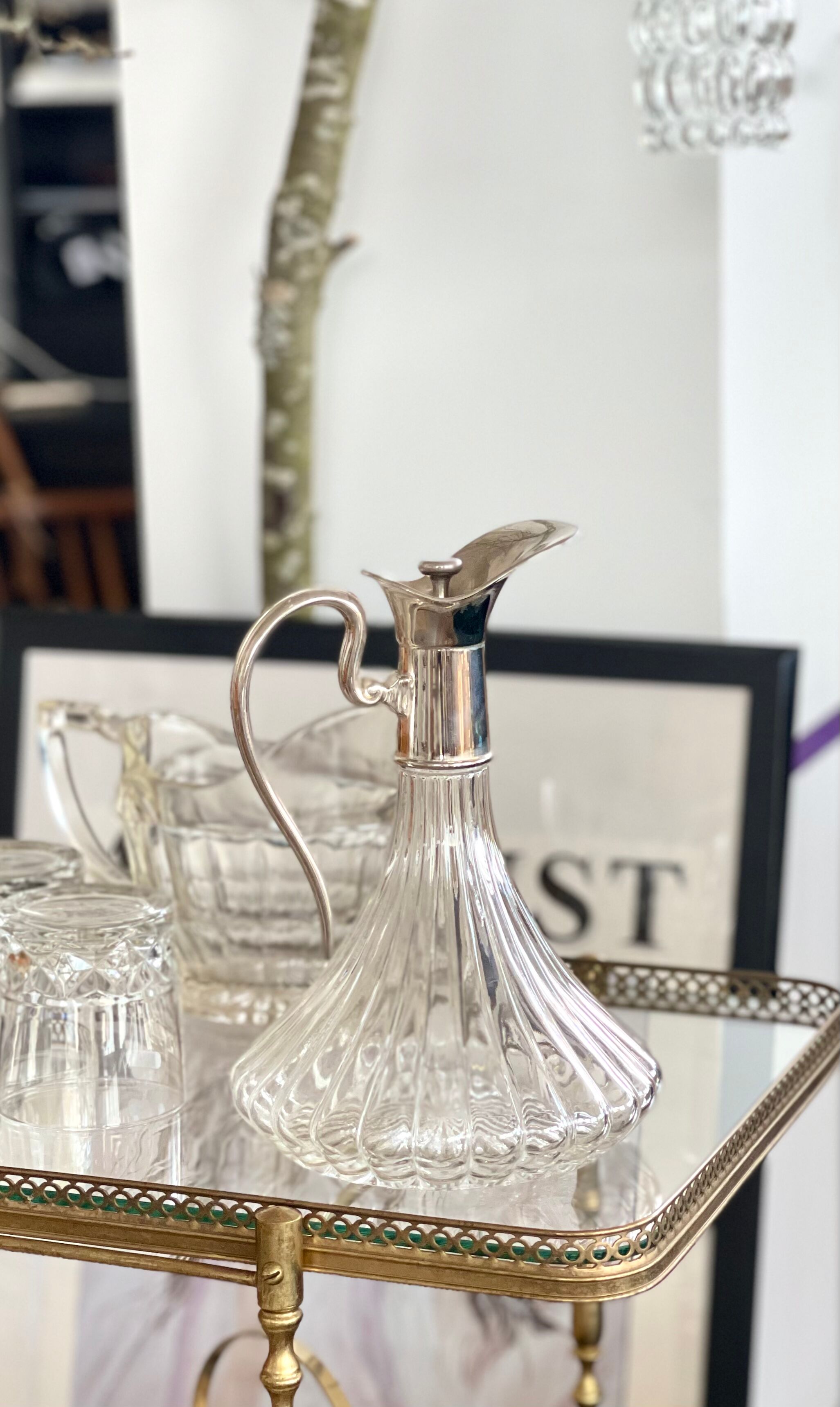 Antique glass decanter