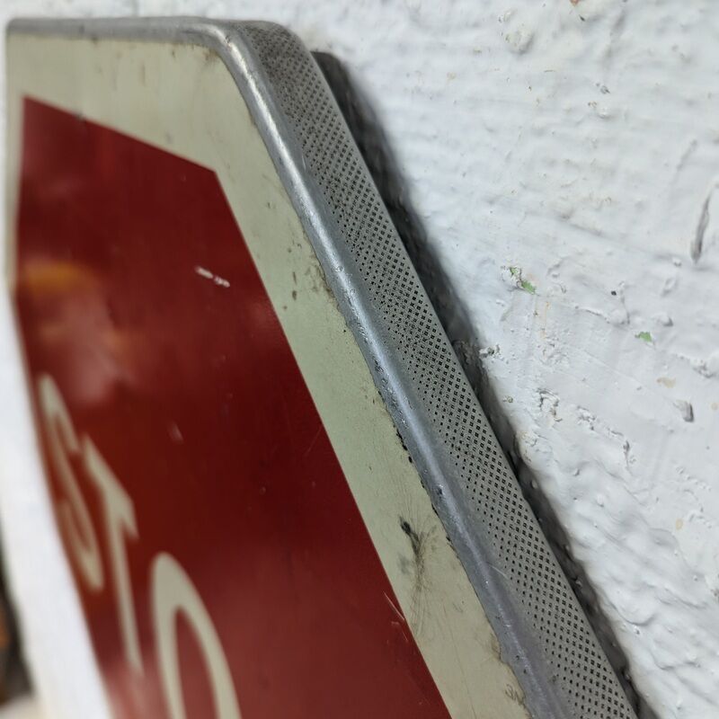 Old stop sign