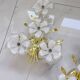 pair of floral wall lights from the 60s-70s