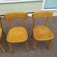 Lot de 4 chaises de bistrot en bois