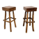 Pair of brutalist bar stools, France, 1950s
