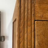 Art Deco oak display case