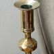Pair of solid brass candlesticks, Georgian style