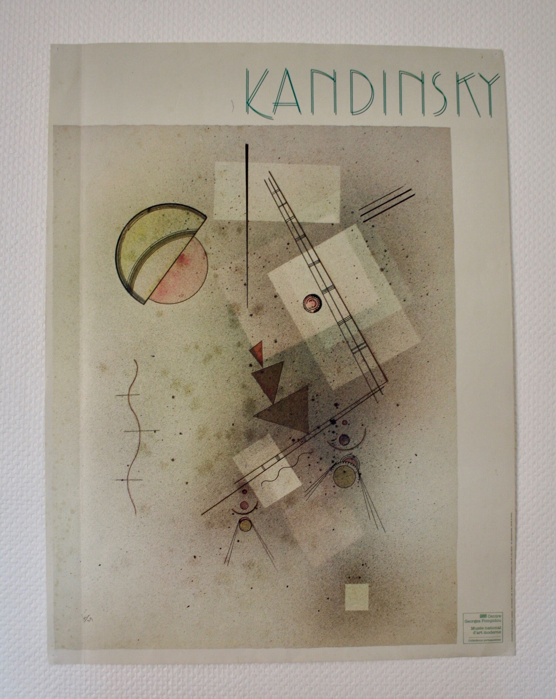 Original poster KANDINSKY 80 x 60 cm - centre Pompidou