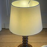 Modernist turned wooden lamp