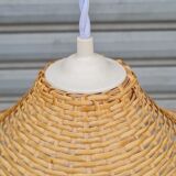 Vintage wicker flower pendant