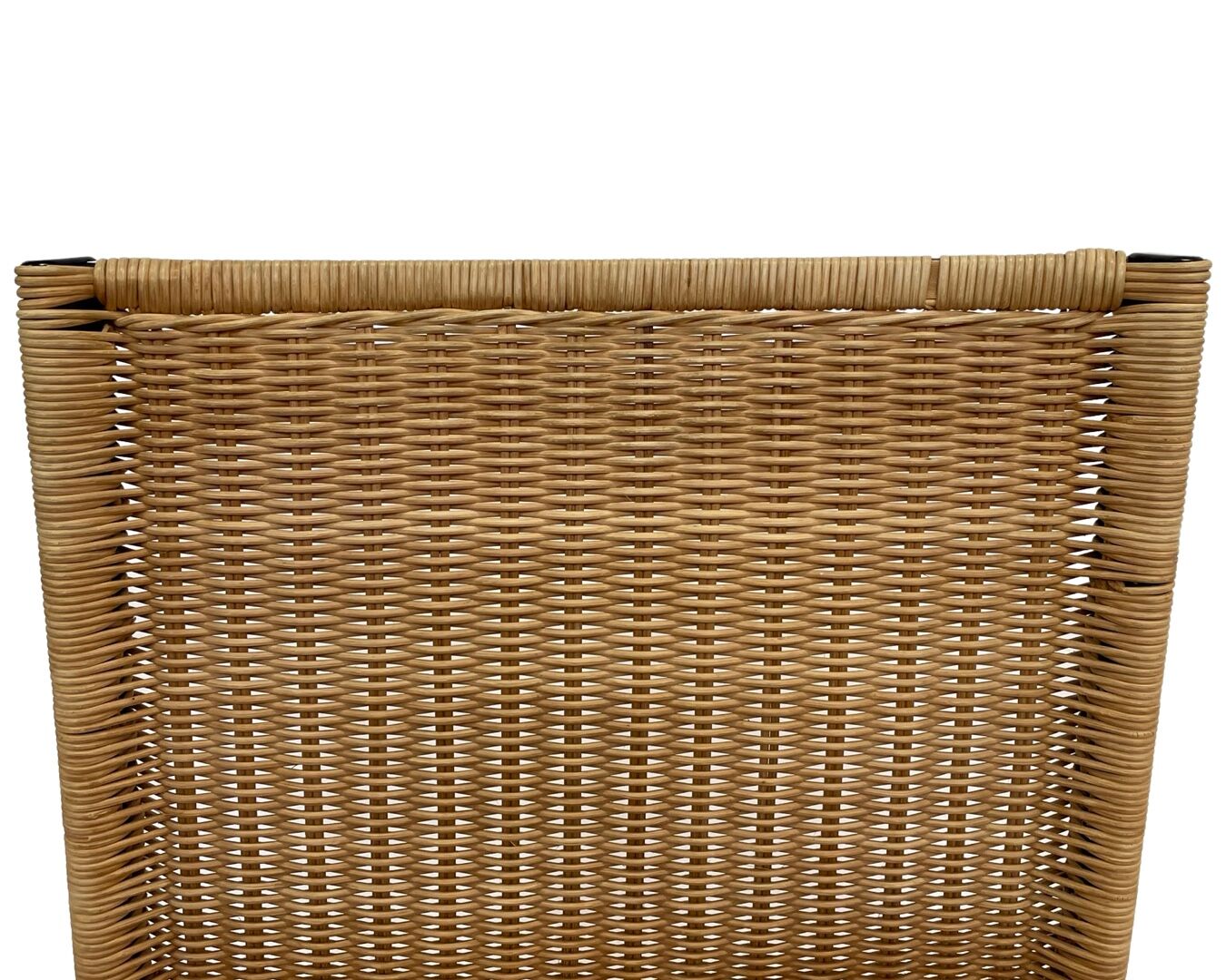 Vintage set van 4 eetkamerstoelen jaren 80 design riet staal