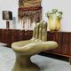 New design fiber hand-chair 'Moss Green'