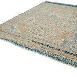 Handwoven Persian Vintage 290 cm x 471 cm Beige Wool Carpet