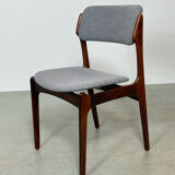 Danish mid-century palisander dining chair model 49 by erik buch for o.d. mobler, 1960s