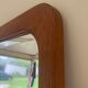 Antique mercury mirror with spots - solid wood