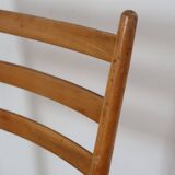 Pair of Scandinavian straw chairs