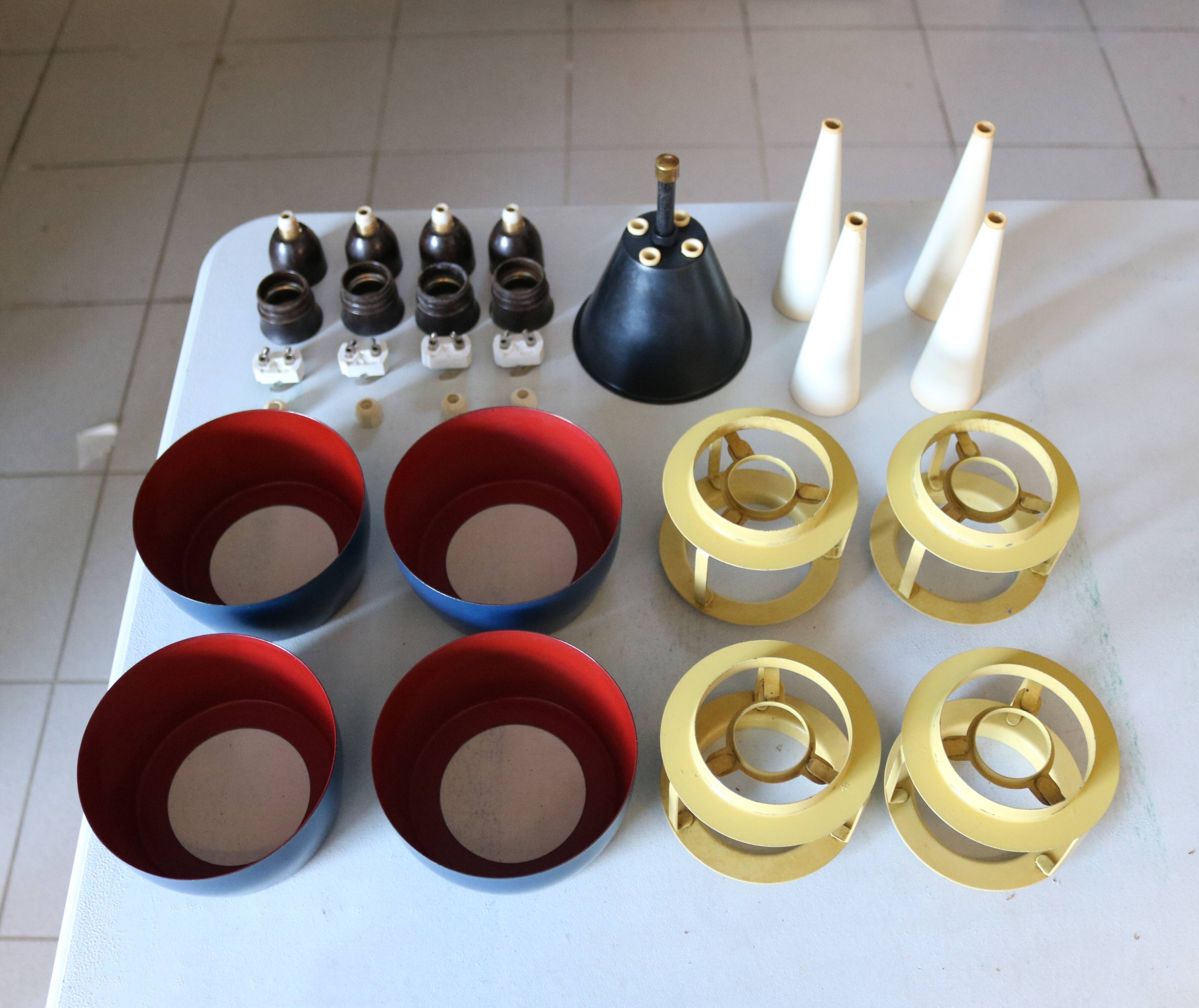 Very rare chandelier by Danish Voss Belysning  - Denmark 1950s