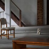 Large rectangular coffee table in solid pine from the mid-century, Danish modern, 1960s.