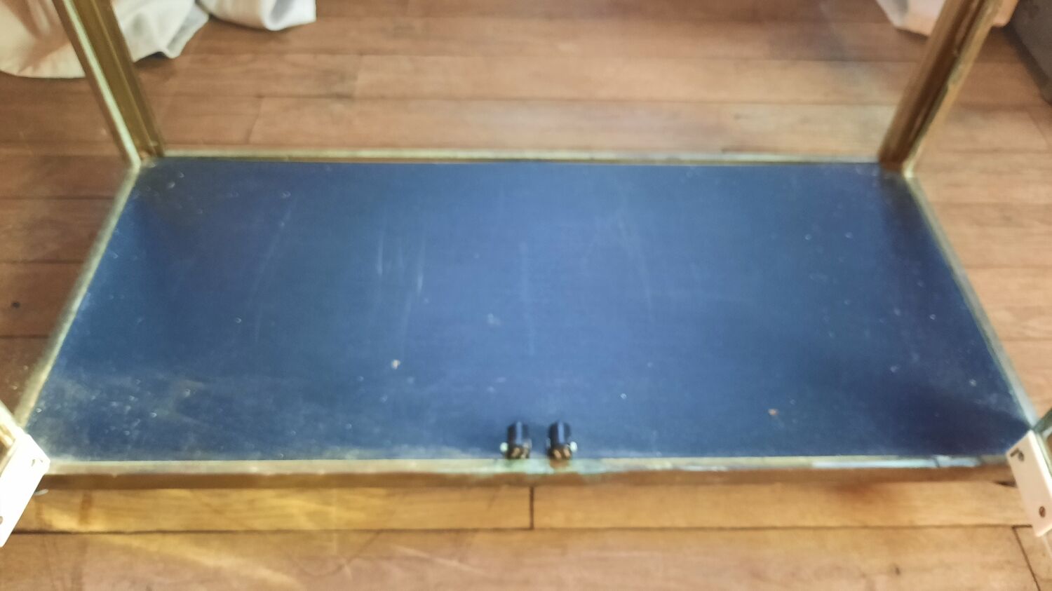 Art deco style brass showcase