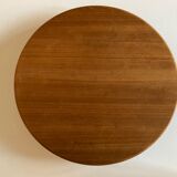 Mid-century modern turntable in solid teak