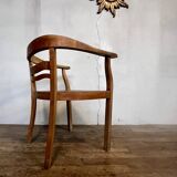 Vintage beech armchair