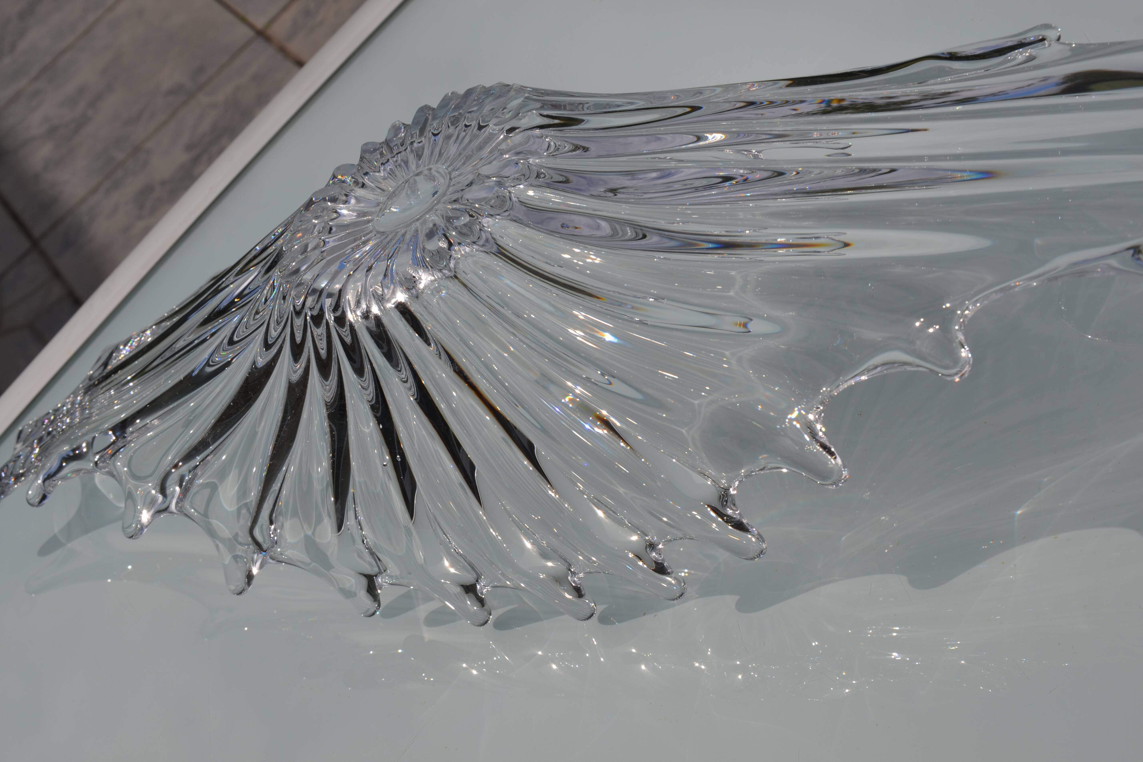 Centre de table, coupe en cristal