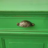 Buffet parisien ancien patiné vert