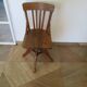 Rare American office chair - wooden - swivel - 50s/60s - child