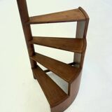 Vintage teak mid century library stairs