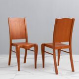 Pair of "Placide of Wood" Chairs by Philippe Starck for Driade, 1989