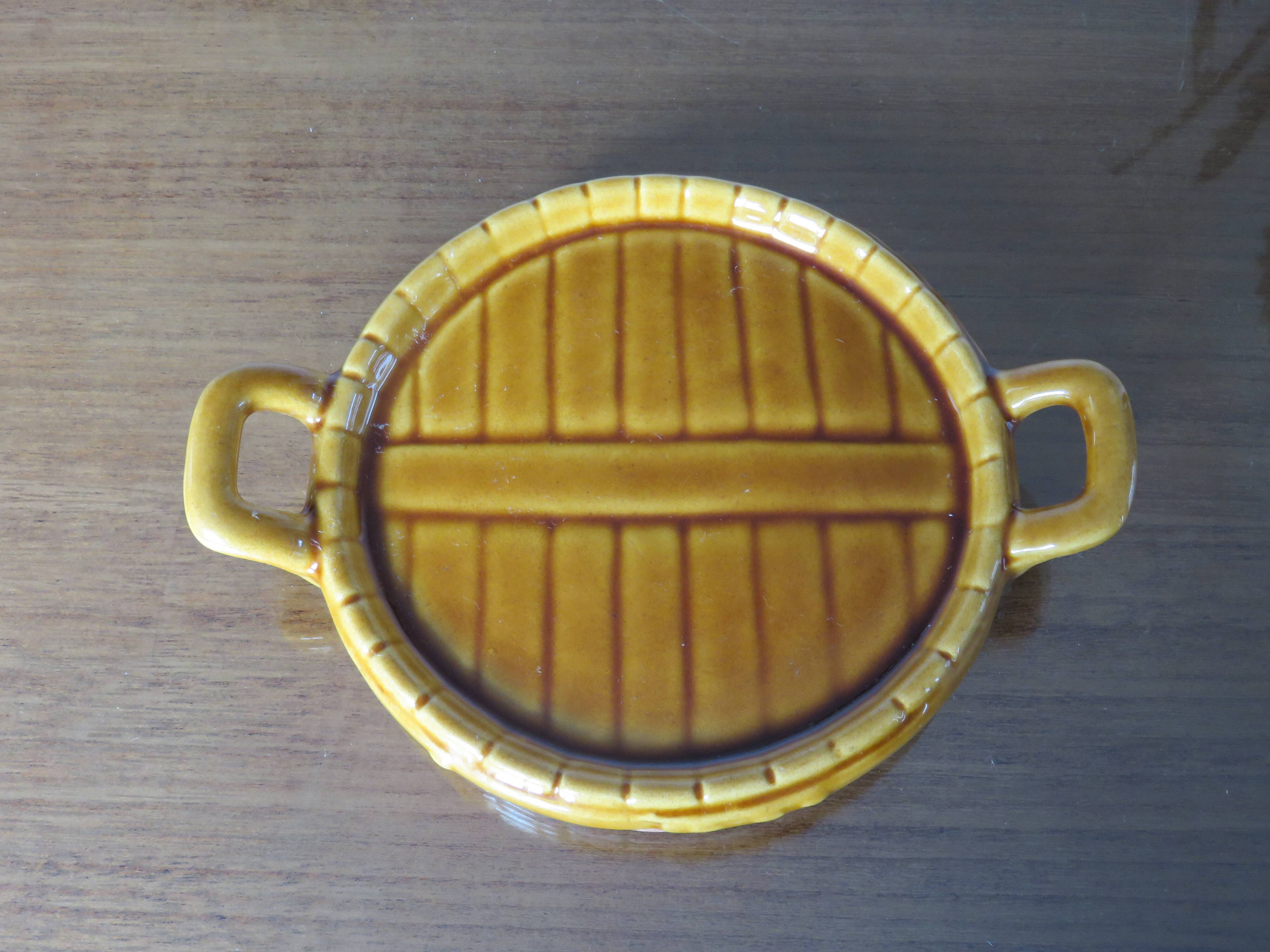Albert Ferlay Vallauris ceramic bottle coaster 50s 60s