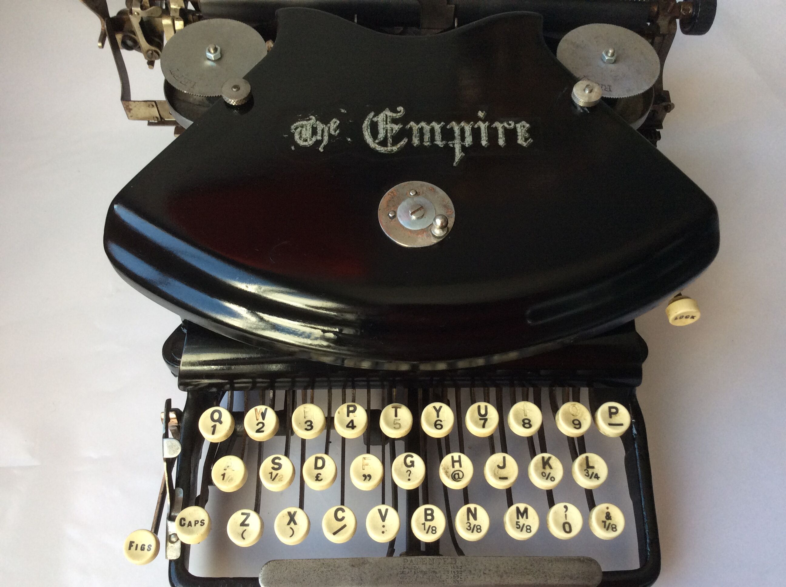 Old typewriter Empire 1892