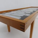 Table low mid-century tiled ceramic, Germany