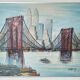 Painting the Brooklyn Bridge by Suzanne Duchamp