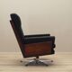 Office leather armchair, Danish design, 1970s, production: Denmark