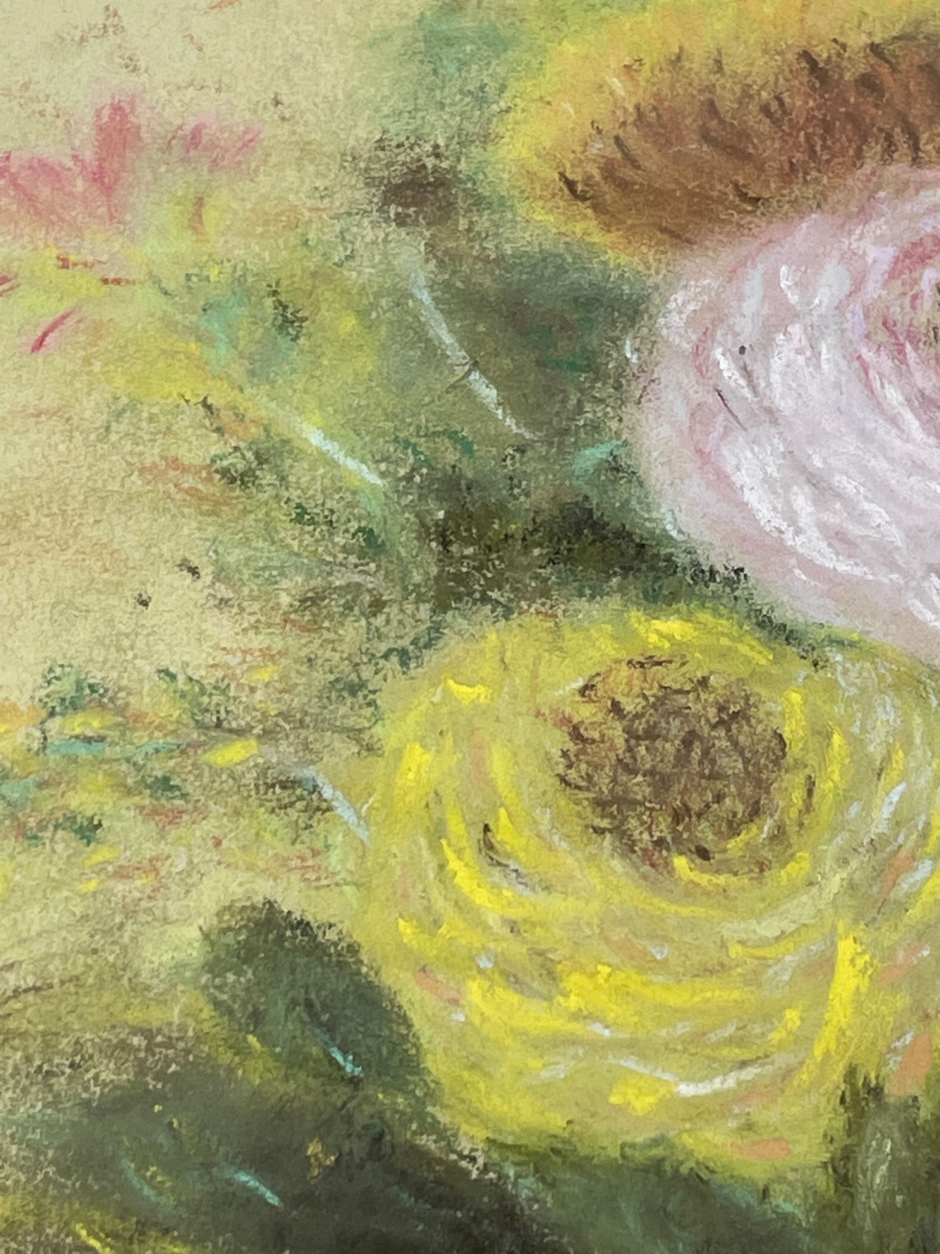 Painting old still life painting with roses Still Life XXth