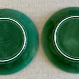 2 Sarreguemines asparagus plates