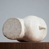 Modernist figurative sculpture bust in sandstone