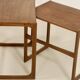 Scandinavian nesting tables rn teak year 60. Ref twiny.