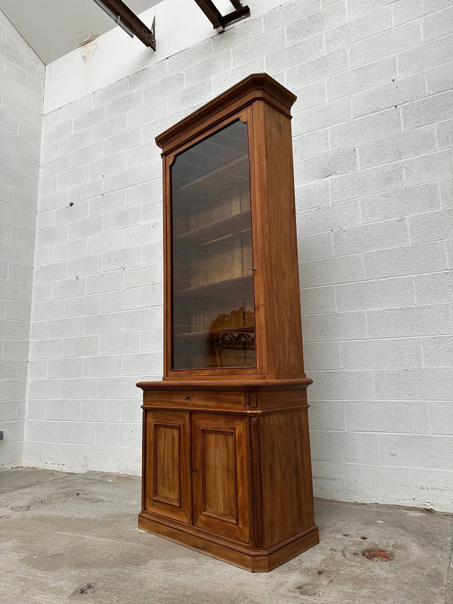 Large mahogany display case
