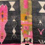 Large pink berber rug in wool boujad new 200x310 cm